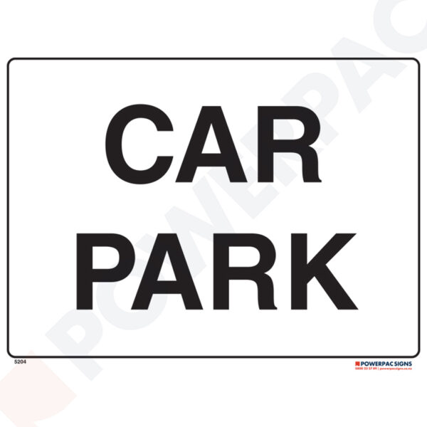 Restricted Area Signs -  Car Park