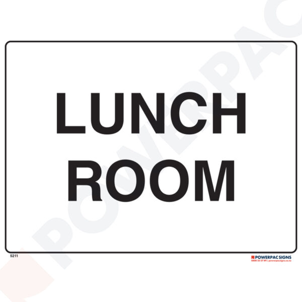 Restricted Area Signs -  Lunch Room