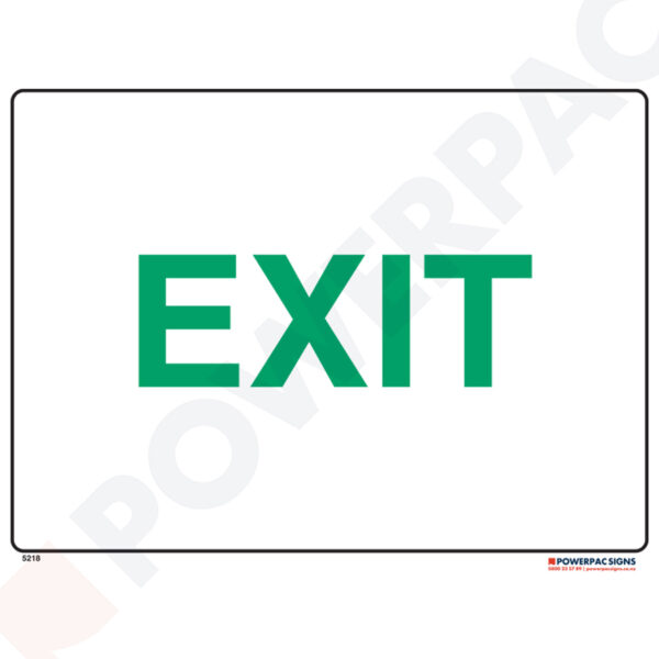 Restricted Area Signs -  Exit