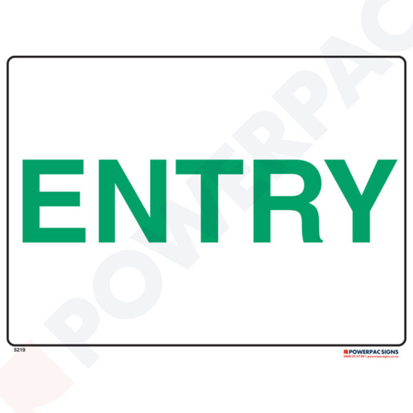 Restricted Area Signs -  Entry