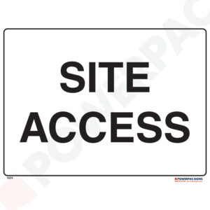 Restricted Area Signs -  Site Access