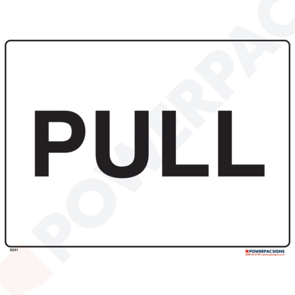 Restricted Area Signs -  Pull