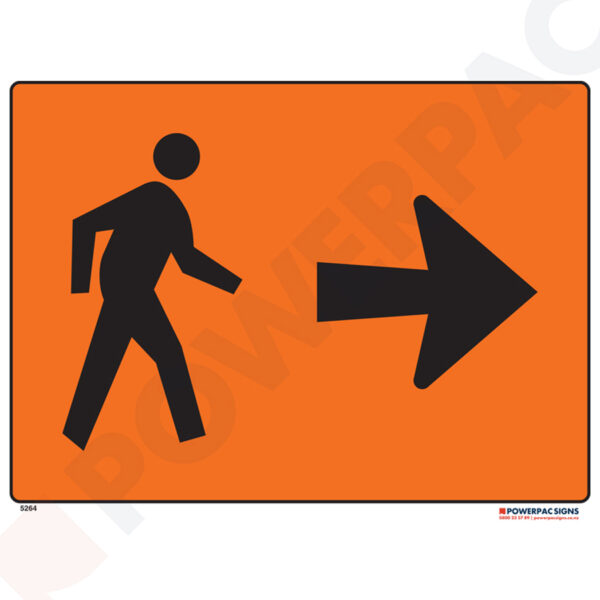 Restricted Area Signs -  Pedestrians Right