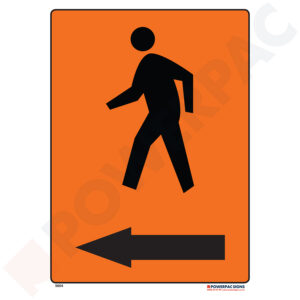 Information Signs - Pedestrian to Left