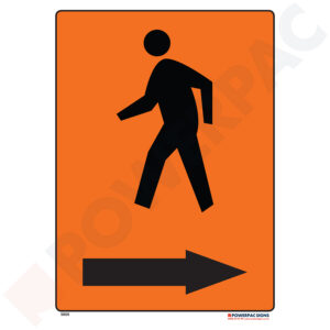 Information Signs - Pedestrian to Right