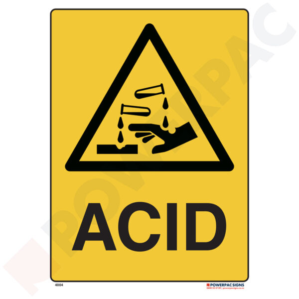 Warning Signs - Acid