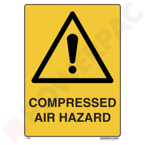 Warning Signs - Compressed Air Hazard