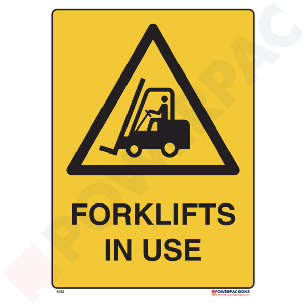 Warning Signs - Forklifts in Use