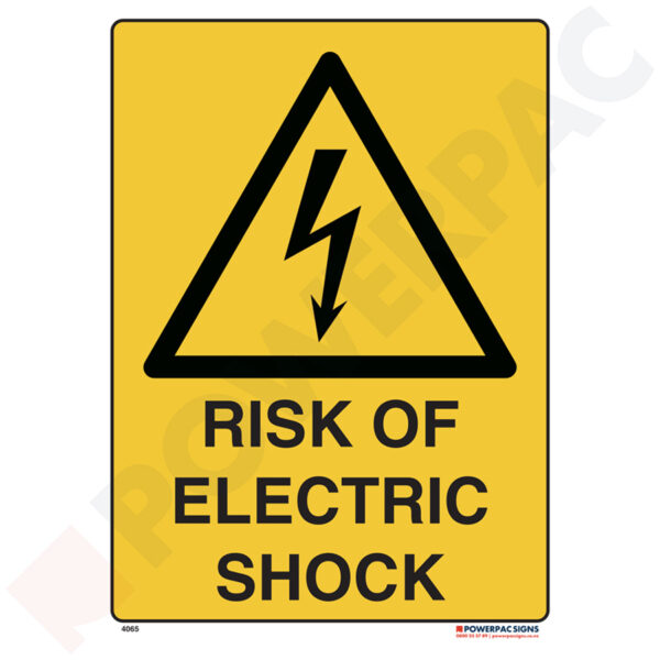 Warning Signs - Risk of Electric Shock