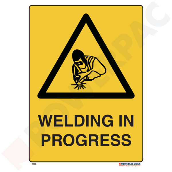 Warning Signs - Welding in Progress