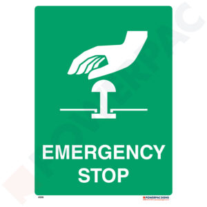 Emergency Signs - Emergency Stop