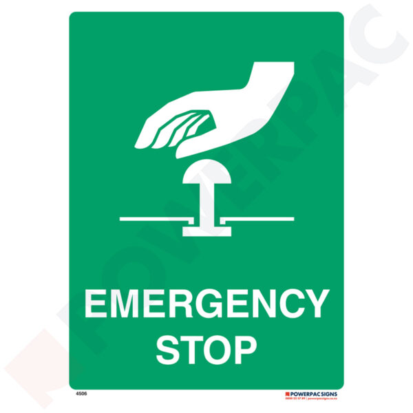 Emergency Signs - Emergency Stop