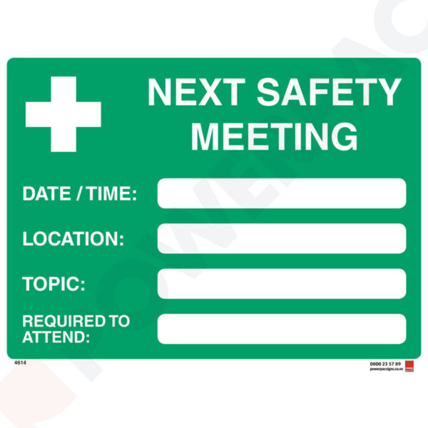 Warning Signs - Next Safety Meeting...