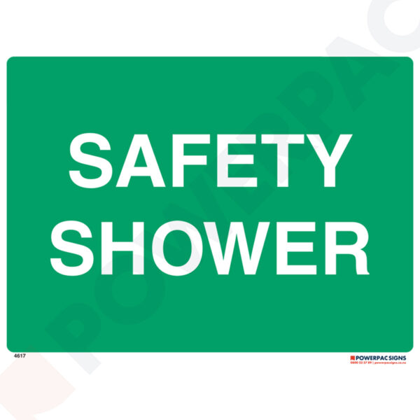 Warning Signs - Safety Shower