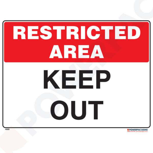 Restricted Area Signs - Keep Out