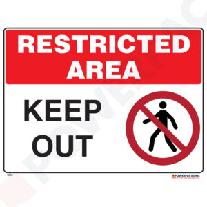 Restricted Area Signs - Keep Out