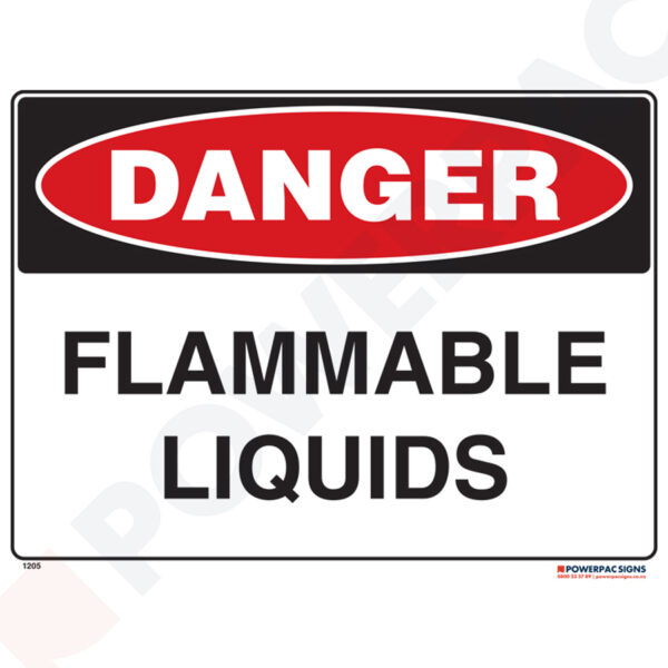 Danger Sign - Flammable Liquids