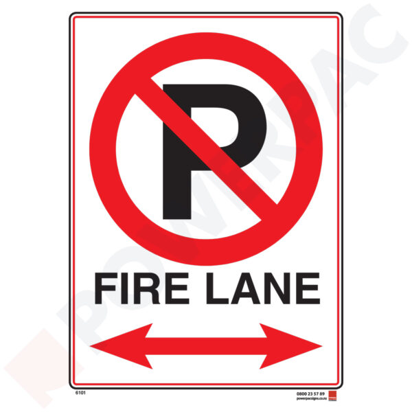 Traffic & Parking Sign - No Parking - Fire Lane