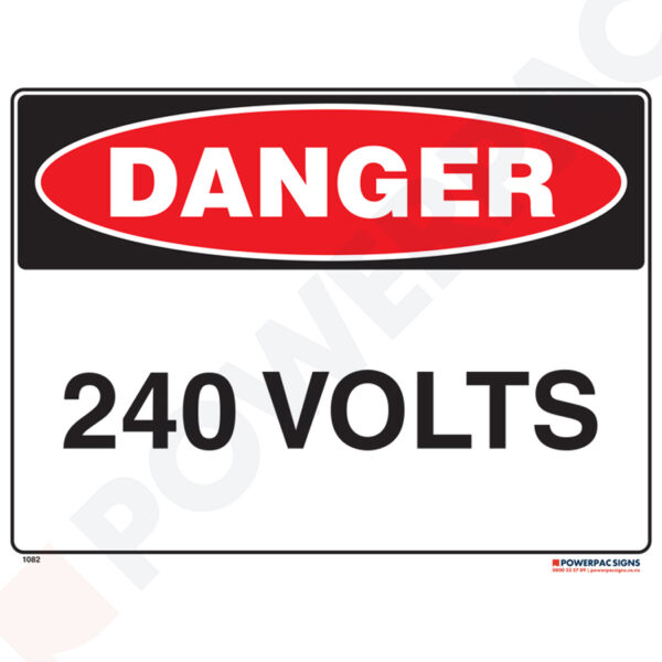 Danger Sign - 240 Volts