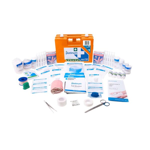First Aid Kit Large Hard Case Plastic 172 Piece 20-30 Person