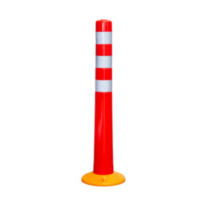 Flexible Bollard 750mm Reflective Stripe- Removable Base