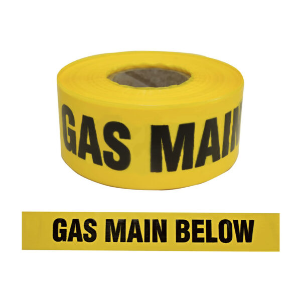 Barrier Tape - Gas Mains Below 75mm x 250m