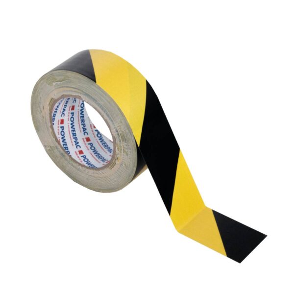 Aisle Marking Cloth Tape 48mm Black/Yellow - 25m