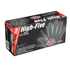 Disposable Nitrile Gloves Black 100pk Size Large
