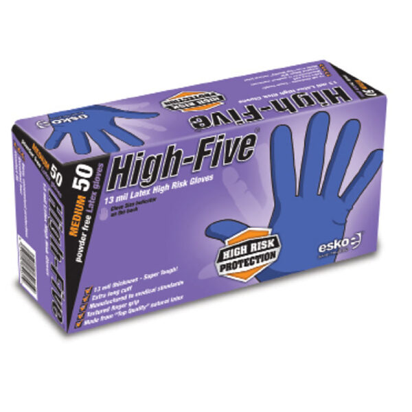High Five HIGH RISK Disposable Glove Size:L - Box 50