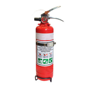 Fire Extinguisher ABE Dry Powder - 1 kg w. Universal Bracket