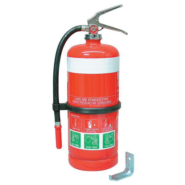Site Safety - Fire Extinguisher 4.5kg c/w Wall Bracket