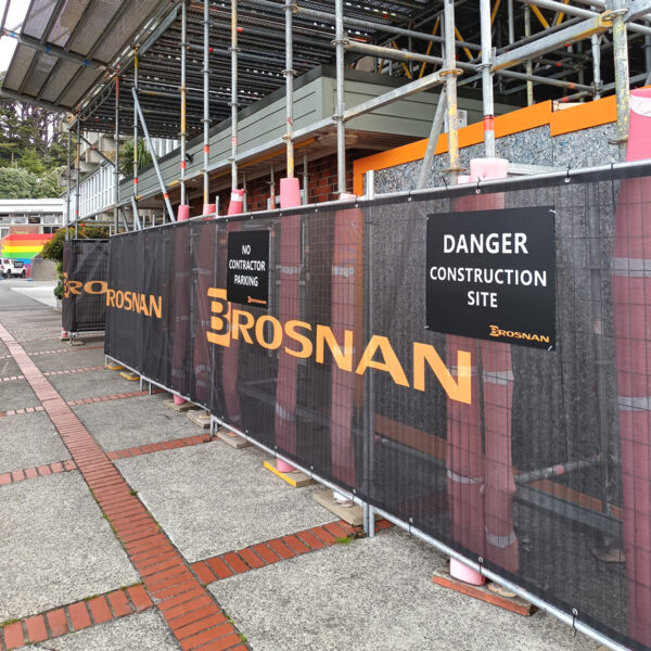 Printed Fence Wrap - 50m x 1.8m - Flame Retardant