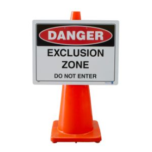 Customised Cone Sign ACM 300 x 450