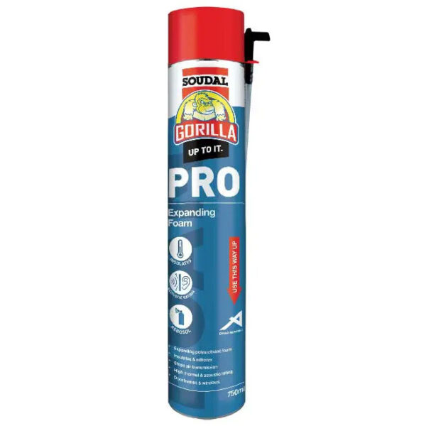 Gorilla Pro Expanding Foam 750ml Aerosol