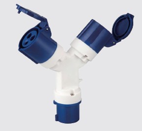 Site Light - 16AMP 3 Way Plug & Socket Adaptor