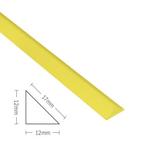 Form Fillet - 12mm - 2.9m - PVC Yellow (12 x 12 x 17mm)
