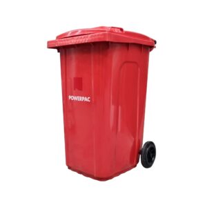POWERPAC - Wheelie Bin 240L - Red
