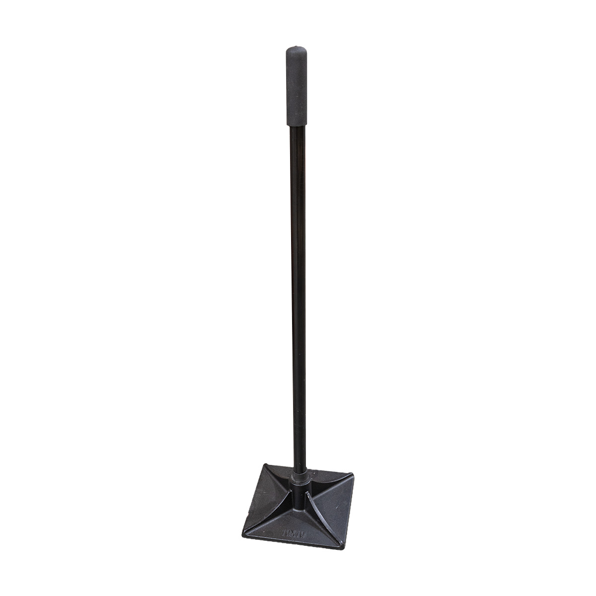 Hand Tamper - 250 x 250mm - 1.1mt Steel Handle