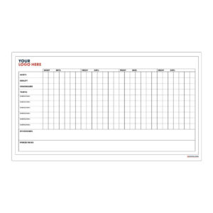 4 Week Planner Board - 2800mm x 1500mm