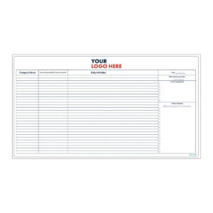 Crew Prestart Board - Subcontractor Tracking - 2400mm x 1200mm