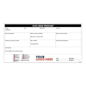 Crew Prestart Board - Hazard Checklist - 2400mm x 1200mm