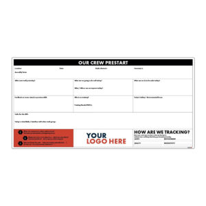 Crew Prestart Board - 3-Question - 2400mm x 1200mm