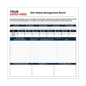 Site Safety Management Board — 600 x 600mm