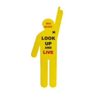 Look Up and Live Warning Sign - 10 Pack