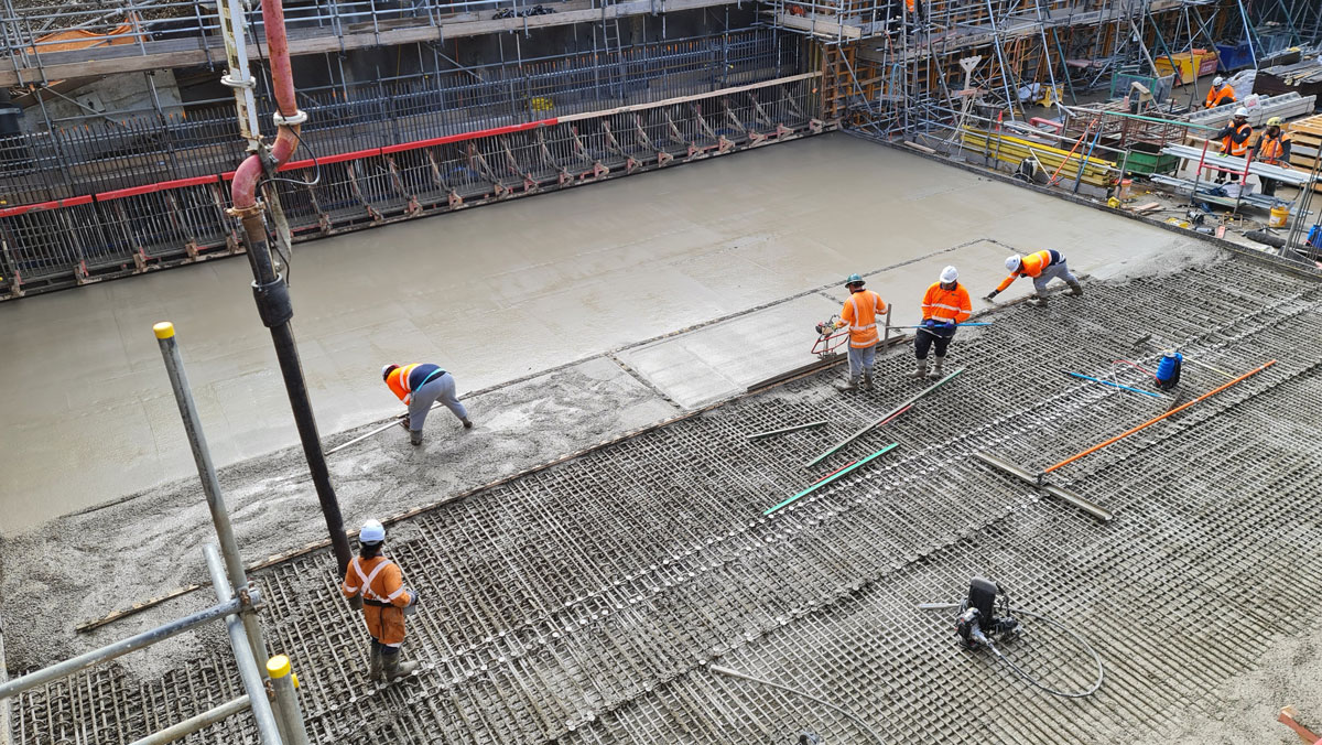 Concrete foundations and structures