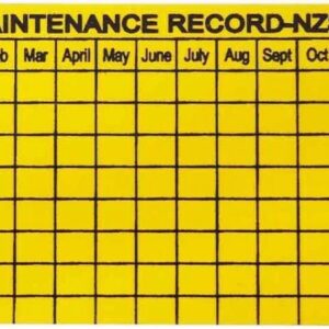 Fire Extinguisher Service Tag